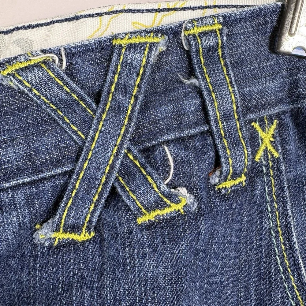 VTG Jordan XI Shorts Mens 42 Blue Baggy Embroider Denim Jorts Hip Hop Skater Y2K